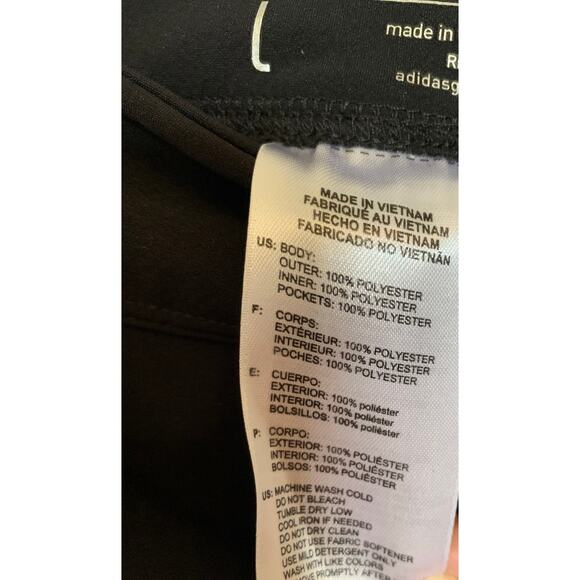 Adidas skort scallop front hem size large in black - Picture 8 of 8